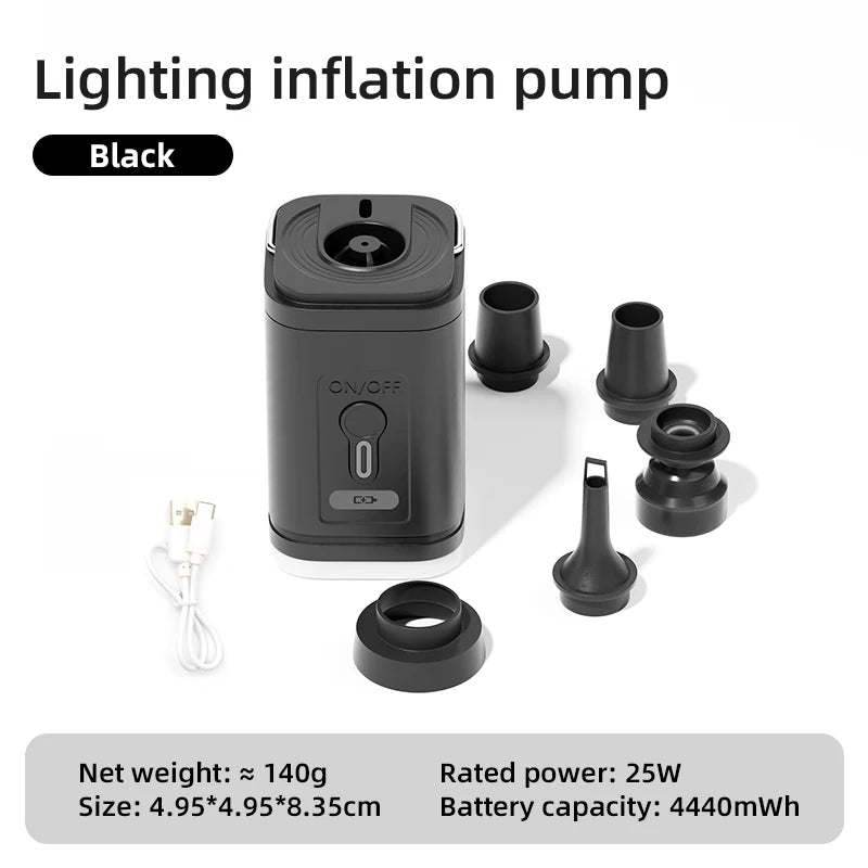 PACOONE Wireless Inflation Pump Portable Outdoor Mini Air Compressor Air Cushion Bed Swim ring Multi function Air Pump